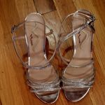 Nina Silver Neona Embellished Wedge Strappy sandal sz 7 Photo 0