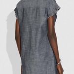 Coach 💕💕 Chambray Short Prairie Dress  ~ Blue 12 EUC 100% Cotton Prairie Chic Photo 2