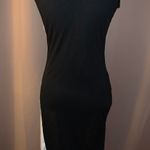 Finejo Two Tone Short Sleeve Bodycon Dress Black Size M Photo 2