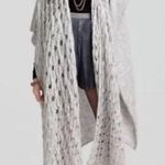 Free People Open Knit Cozy Duster Length Shawl | Plum Purple | XS/S Photo 2