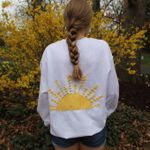 sun patchwork crewneck White Size M Photo 2
