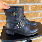 Jimmy Choo  Black Short Biker Boots 38 Photo 0