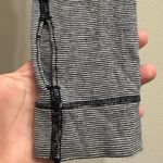 Lululemon  Iconic Wrap Surplice Top Wee Stripe White Black Size 2 Lounge Active Photo 5