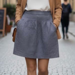 Kookai  Classic Gray A-Line Skirt Photo 0