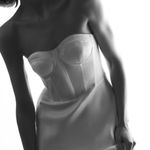 ZARA white corset rhinestone dress Photo 9