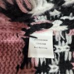 JustFashionNow Pink Patterned Chunky Knit Cardigan Sweater Wool XXL Photo 7