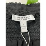 Sexy night out top Black Silk Off‎ Shoulder Bell Sleeve Blouse Sz 4 Photo 2