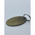 Cadillac Brass Vintage Keychain Fob Keyring Gold Photo 1