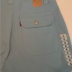 Levi's Levi’s Red Tab High Rise Cotton Twill Light Blue Shorts Size 6 NEW Photo 7