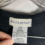 White Stag  Black/Off White Winter Snowman Scene Sweater Vest S Photo 1