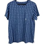Eddie Bauer  Women’s Everyday Essential Fitted Lake Print Blue T-shirt M NWT Photo 0