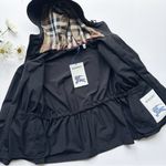 Burberry Women’s Birley Lightweight Jacket Black Designer Size 2 Photo 2