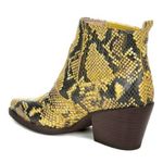 Sam Edelman  Winona Yellow Snakeprint Boots Photo 5