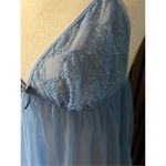 Victoria's Secret  Babydoll Lingerie Gown Heart Blue Size Large Photo 1
