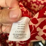 Madewell V-neck floral red & white Romper size 6 #756 Photo 11
