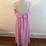 LILOU Maxi Dress with Ruffles, Lavender Large Pink Photo 4