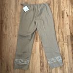 Target Belongings Stretch Tan Embroidered Paisley Dress Pants Sz 14 NWT Photo 5