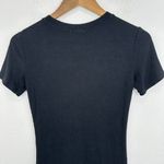 BP. Women's XS Black Ribbed Knit Bodycon Mini Dress Short Sleeve‎ Casual Photo 6