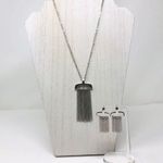 Elle  Collection Sterling silver fringe set, NWOT Photo 1