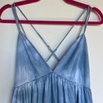 Cinq à Sept Cinq a Sept Effie blue tie dye bubble hem mini dress size 8 M medium Photo 4