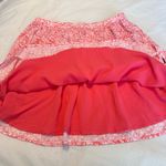 Hollister  Pink White Floral Skater Skirt Mini Size Large Lined Spring Summer Photo 9