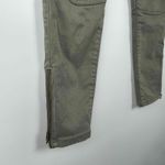 American Eagle Womens Olive Green Moto Zipper Cargo Gorpcore Pants US 2 Short Photo 5