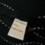 Ming Wang  designer black and white knit sweater size small full zip Photo 2