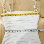 Cinq à Sept Cinq A Sept Vance White Ruched Sleeveless Square Neck Mini Dress Photo 7