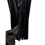 Babalet Black Velvet Long Sleeve Wrap Maxi Dress Size L Formal Evening Gothic Size L Photo 2