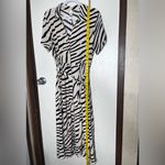 H&M  Zebra Print Midi Dress Size M Photo 6