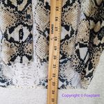 Topshop snake skin animal print women's long sleeve top, size 6 Photo 3