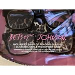 Betsey Johnson  Reading Glasses Set 2 Pair +3.00 Black & Tortoise w/ Case NEW Photo 4