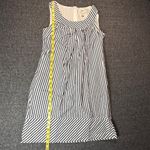 Lands End Canvas 1963 Dress Womens 2 Blue White Striped Sleeveless Jumper Photo 3