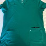 Hunter Green Scrub Top Size L Photo 0