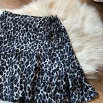 Urban Outfitters  Blue Leopard Wrap Mini Skirt Photo 2