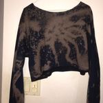 Cropped Acid Washed Sweatshirt Size M Photo 2