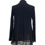 Downeast Minimalist Dark Academia BalletCore lace back Cardigan Black Size S NEW Photo 7
