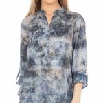 Vintage Goa Tie Dye Tunic with Floral Embroidery Photo 0