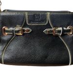 Zardangs Molly Chain Strap Black Leather Clutch Convertible Bag Purse Photo 1