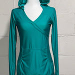 Athleta Women’s Green Hooded Long Sleeve Dress Size XXS Photo 0