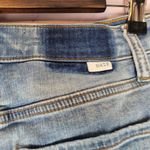 DAZE HIGH RISE SKINNY JEANS DISTRESSED LIGHT WASH RAW ANKLES 27 Blue Photo 7