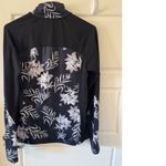 Roxy sz M Womens Black Floral Swim Rash Sun Gaurd Beach Outdoor Travel Vacation Photo 5