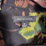 Notations  floral ruffle zip up jacket size medium Photo 4