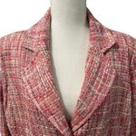 NWT Vintage Carlucci Pink Tweed Fully Lined Pea Coat Sz 14 Photo 2