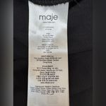 Maje  Jamie Black Floral Embroidered Tulle Midi Skirt size 1 Small $395 Photo 7