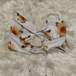 Zaful Strappy Sunflower Bikini Top Size 4 Photo 2