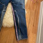 Funky Reworked Spliced Raw Hem Straight Leg High Rise Women’s Denim Jeans Size 30 Photo 9