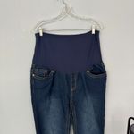 Oh! Mamma Belly Band Maternity Jeans in Women's Size XL Darker Medium Wash Photo 2