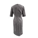 Anne Klein Gray Stretch Faux Suede Dress Sz 6 Half Sleeve NWT $119 Photo 2