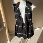 Boston Proper  Black Tie Dye Hooded Bathing suit cover up size‎ L Photo 4